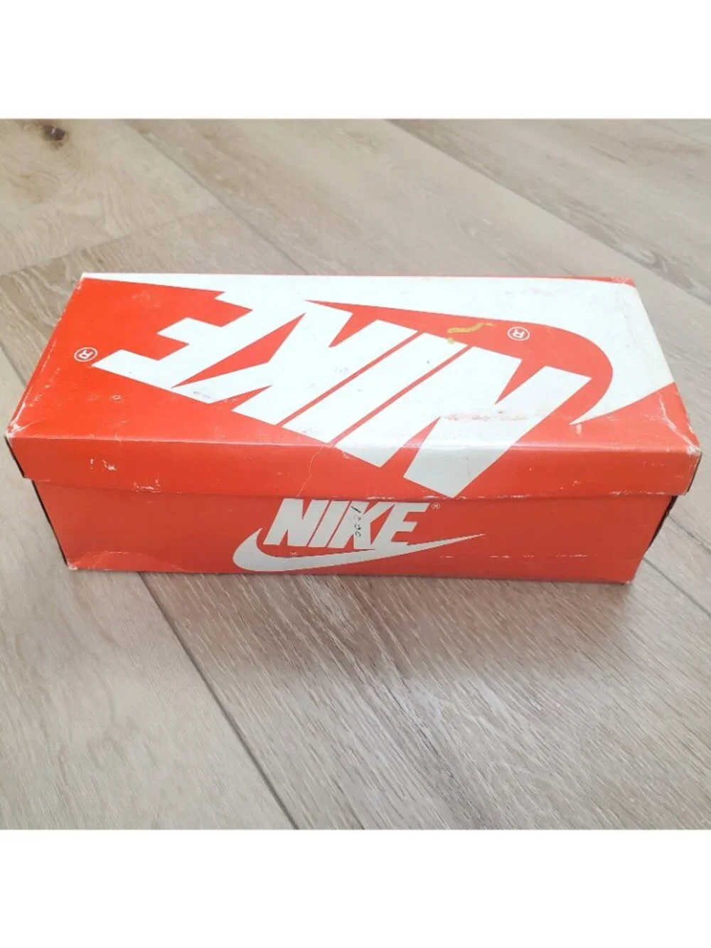 Vintage 1984 Nike Rebound Shoe Box ONLY Orange White Swoosh Retro READ 80s 8406